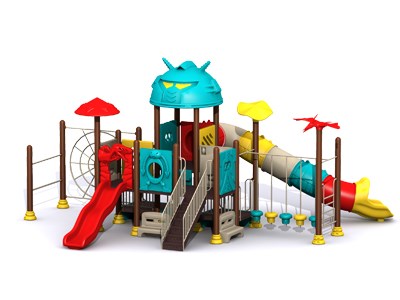 Equipo de juegos al aire libre de plástico para niños TQ-JG124